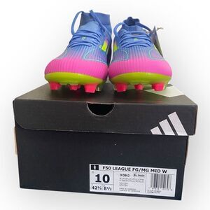 Adidas Adizero F50 League Mid FG MG Celestial Victory Pack Cleats IH3862 size 10